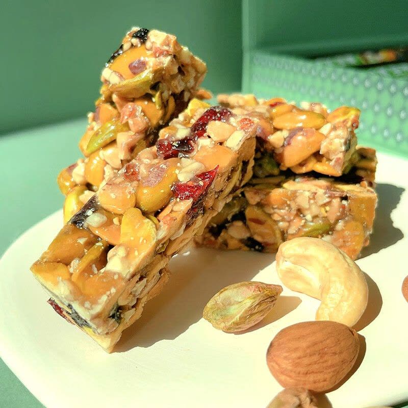 如水开心果蓝莓坚果棒300g 高档零食大礼包伴手礼 干果礼盒礼品 300g/盒12袋图片