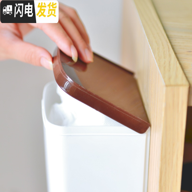 三维工匠垃圾袋收纳盒塑料袋厨房壁挂式抽取装放购物袋子收纳盒高清大图