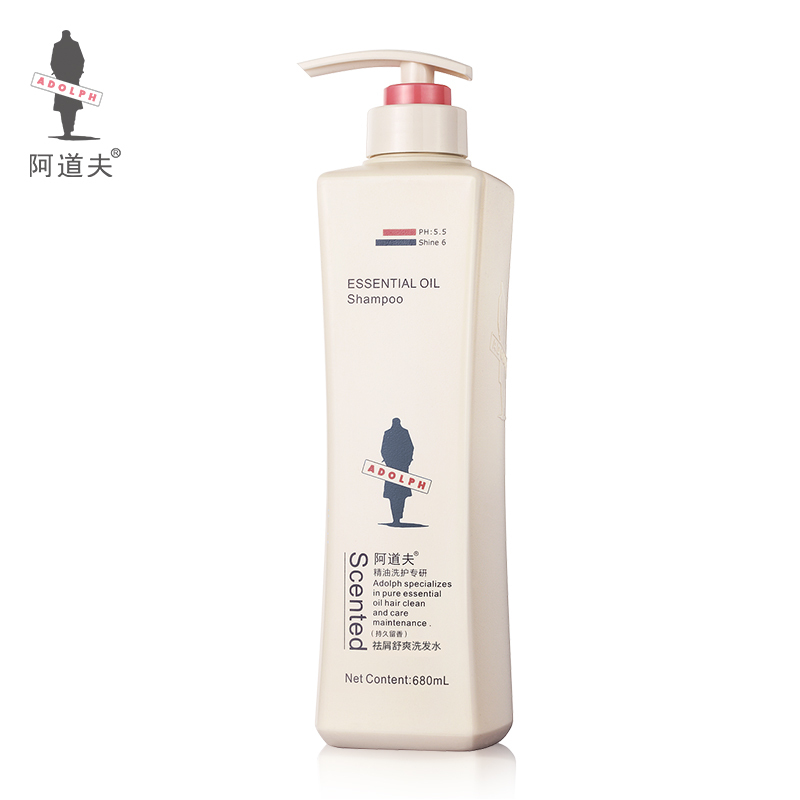 阿道夫祛屑舒爽洗发水680ml 去屑控油 精油香氛洗发露