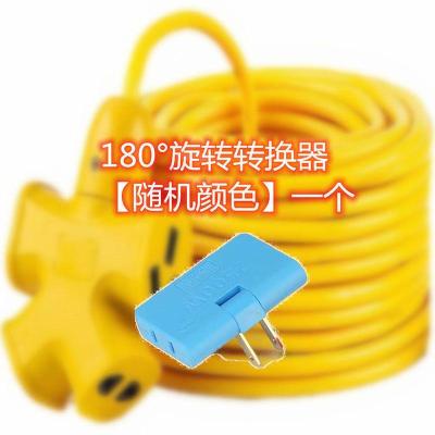 6孔插座[] 0米 小牛午年防爆耐摔电动车充电线插座延长线电瓶车插线板插排带长线