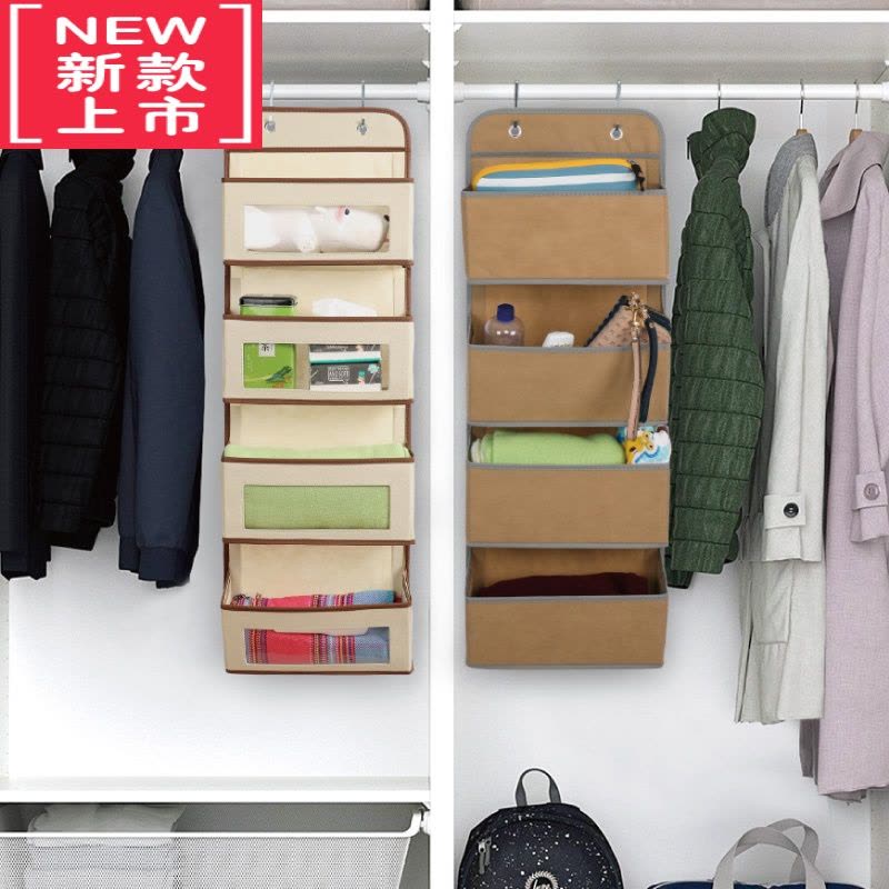 可莉允门后收纳袋家用衣柜挂袋公仔玩具整理墙壁尿不湿储物包包宿舍器图片