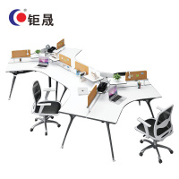 钜晟办公桌1.0米对座屏风三人位职员桌电脑桌JS-GZ1006