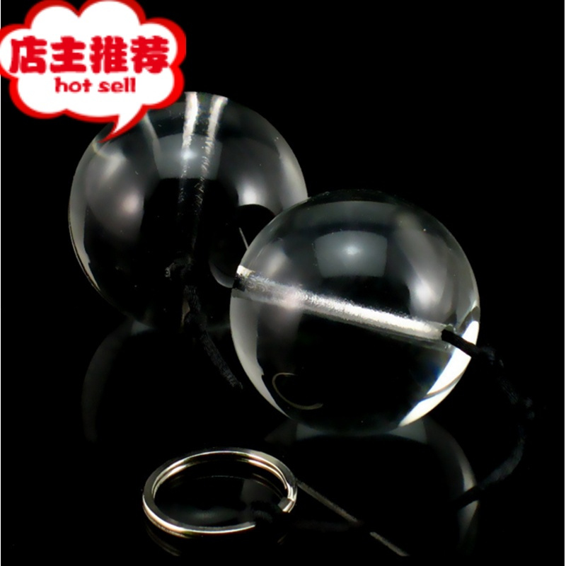 超大cm水晶玻璃拉珠男女用品后庭刺激肛门塞自慰阴道哑铃情趣性欢乐小鸟 5厘米4珠后庭拉珠