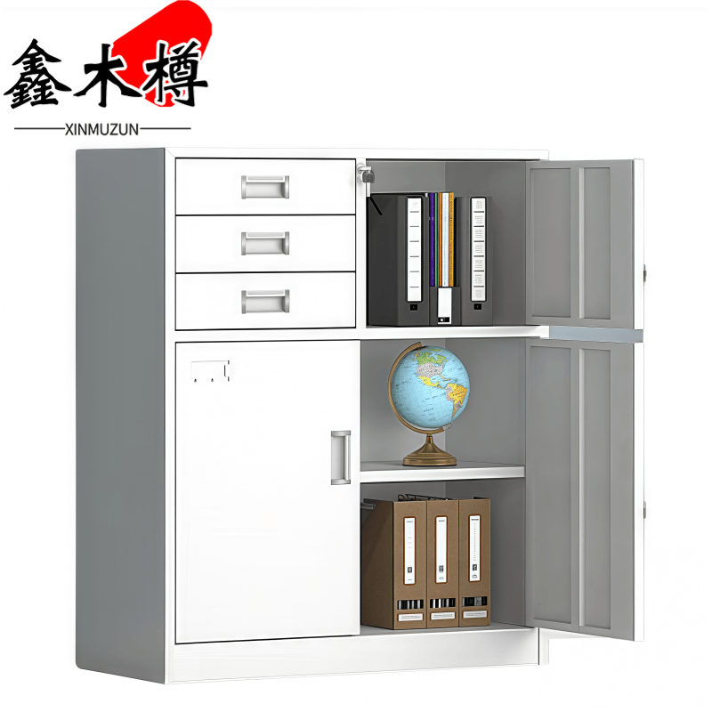 鑫木樽矮柜偏三斗台高清大图
