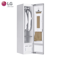 LG S3WF韩国进口衣物护理机蒸汽轻柔烘干 衣物塑形除褶皱 衣物熏香 裤线整理 白色
