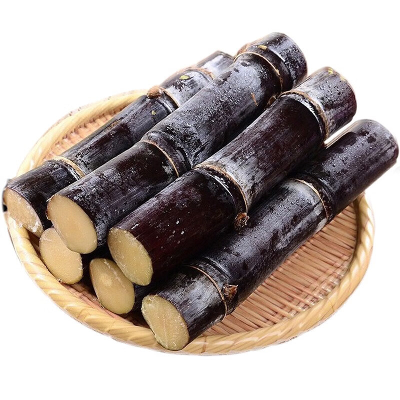 鲜木广西黑皮甘蔗新鲜应季水果现砍现发精选中段脆甜多汁5斤精品装