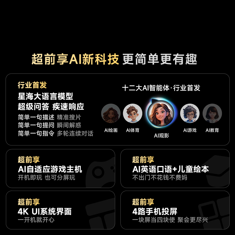 Vidda 发现X Pro Mini LED 65英寸1800分区3300nits电视高清大图