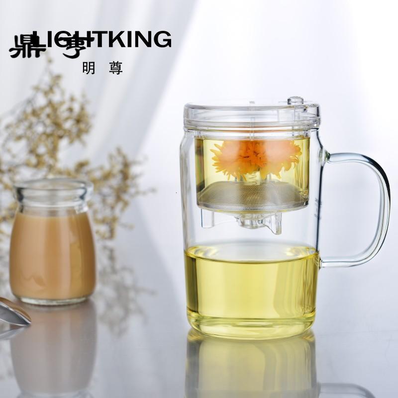 鼎亨 明尊 飘逸杯耐热玻璃茶具家用冲茶器过滤内胆泡茶壶