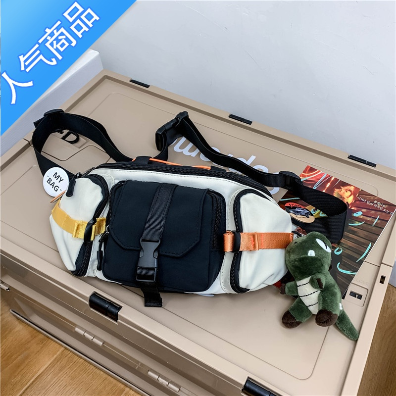 封后单肩斜挎包男潮牌运动款夏季小包2021新款日系胸包腰包ins百搭女