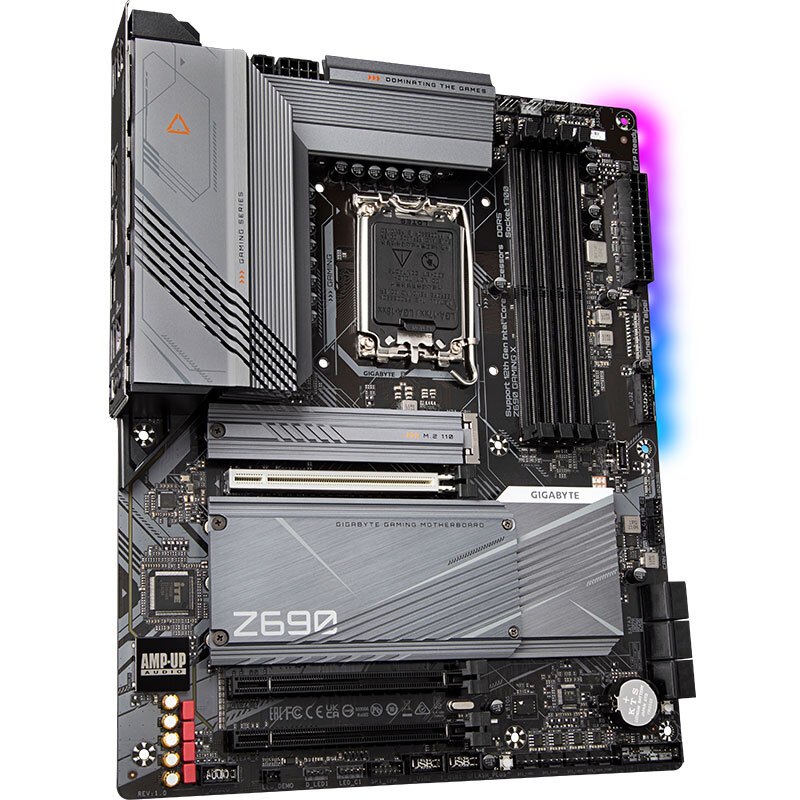 技嘉 魔鹰 Z690 GAMING X主板 支持 DDR5内存/CPU 12900K/12700K