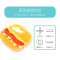 宝倍安(Bao bei an) 牙胶/安抚奶嘴磨牙棒婴儿硅胶牙胶咬咬乐无毒玩具6-9月 可爱奶瓶造型YBZ019