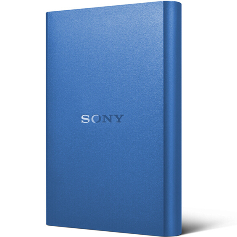 索尼(SONY)HD-B2移动硬盘驱动器 蓝色2.5英寸ABS工程塑料