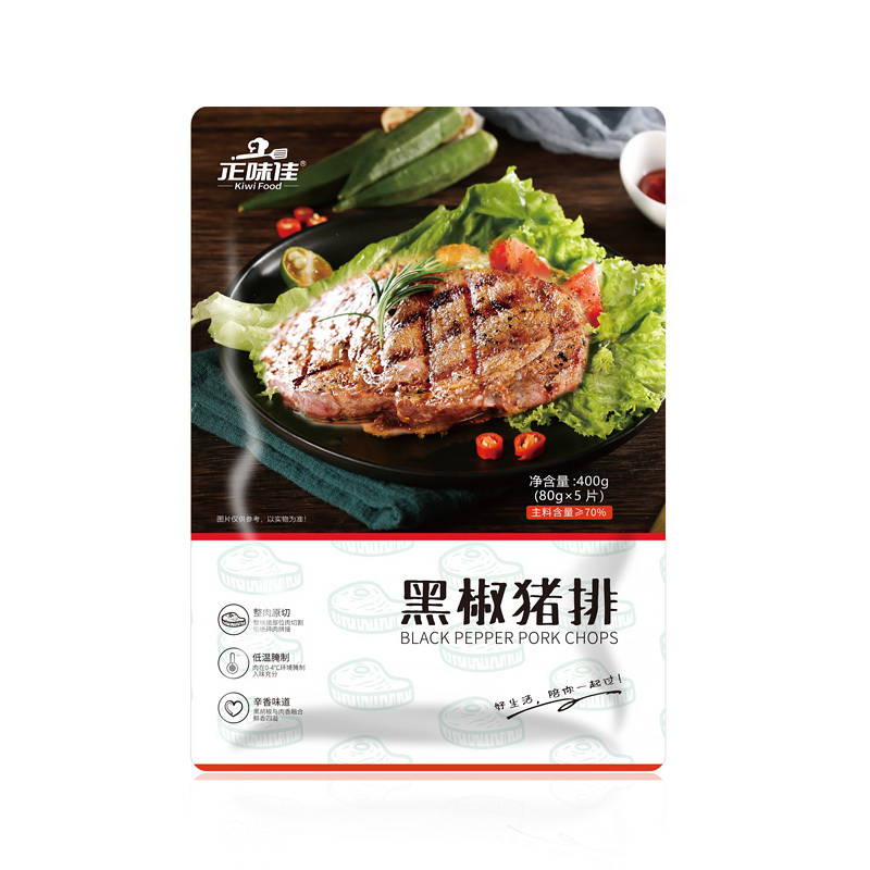 正味佳 黑椒猪排400g 冷冻半成品猪肉 腌制调理猪扒 方便好味
