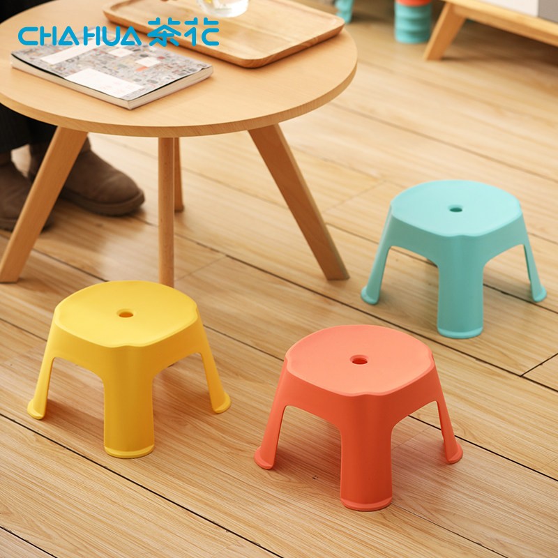 茶花(CHAHUA) 格林儿童方凳蓝色111001 尺寸:23.5*23.5*15.9cm高清大图