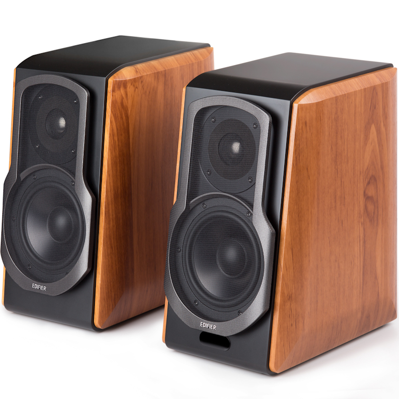 漫步者s1000ma音响电脑台式无线蓝牙hifi电视机音箱木纹