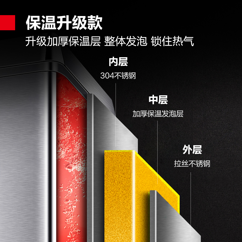 德玛仕开水器商用开水机电热全自动进水304不锈钢 烧水器商用KS-180F 380V无底座高清大图