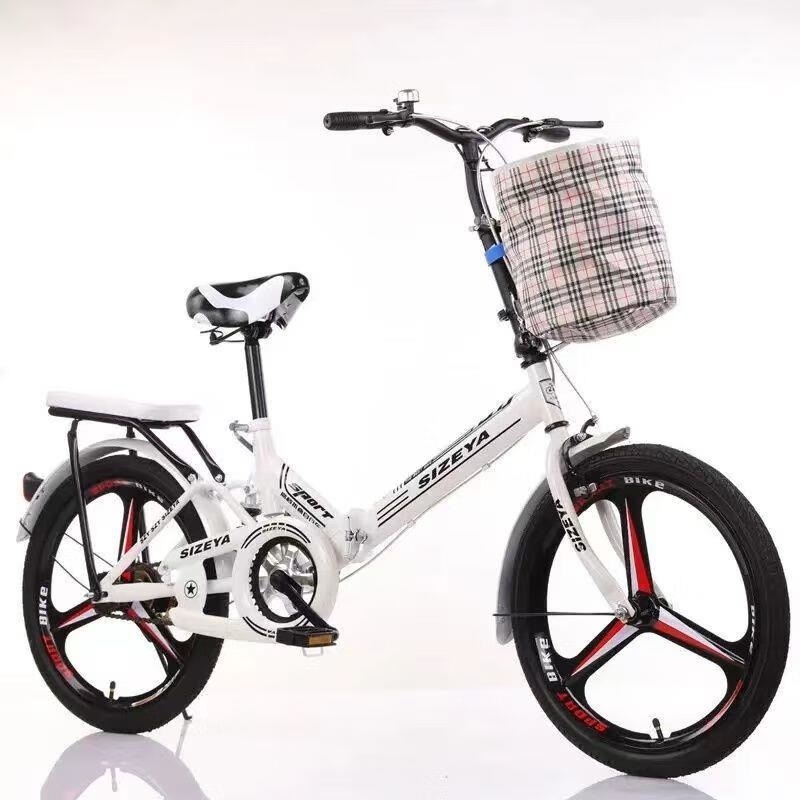 折叠减震自行车超轻便携20 22寸男女款学生车高清大图