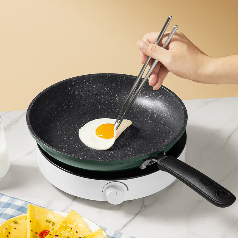 炊大皇(COOKER KING)翠釜系列煎锅28cm BG28FP高清大图
