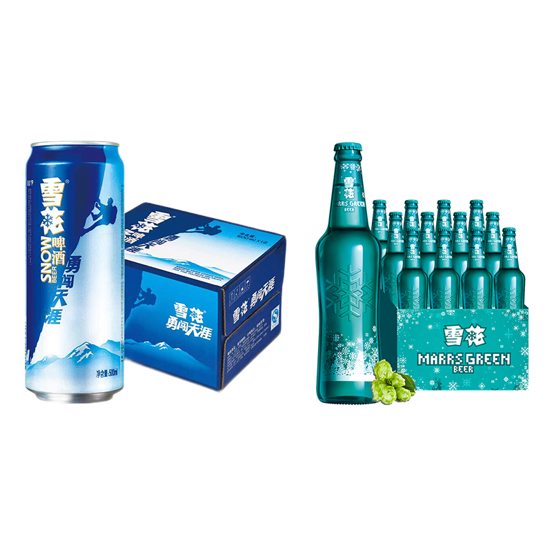 雪花啤酒勇闯天涯500ml12马尔斯绿455ml12瓶装参数