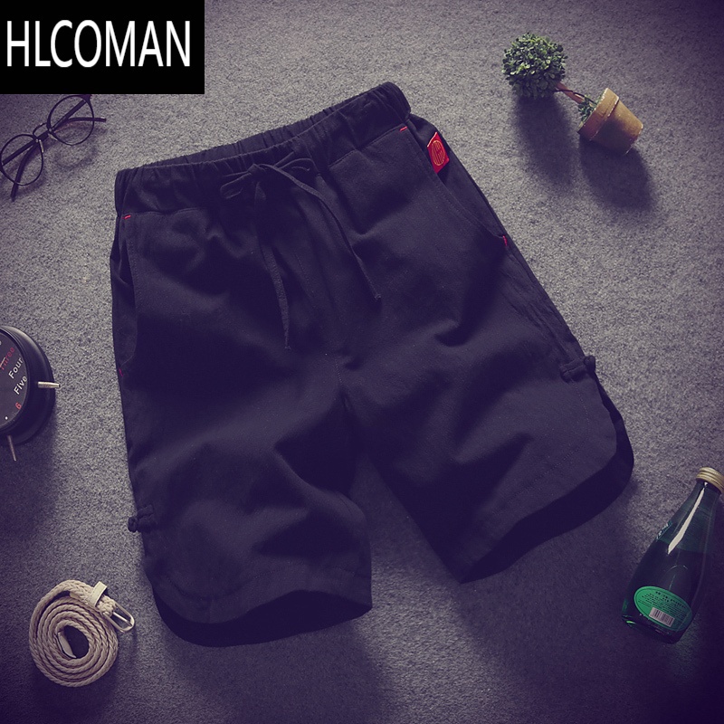 HLCOMAN男士睡裤短裤薄款夏季宽松家居裤外穿休闲大裤衩五分裤高清大图