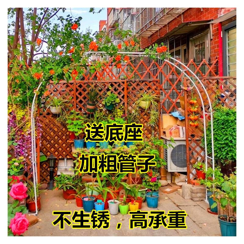 铁艺拱门花架爬藤架花园阳台植物支架铁线莲户外庭院月季葡萄蔷薇