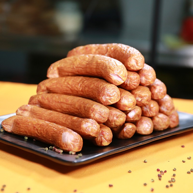 野蛮香哈尔滨红肠东北特产休闲零食速食火腿肠开袋即食250克2根