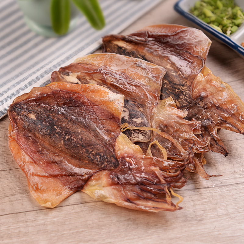 绿帝本港墨鱼干劲道有韧性干度足口感鲜自然晾晒咸淡适中225g高清大图