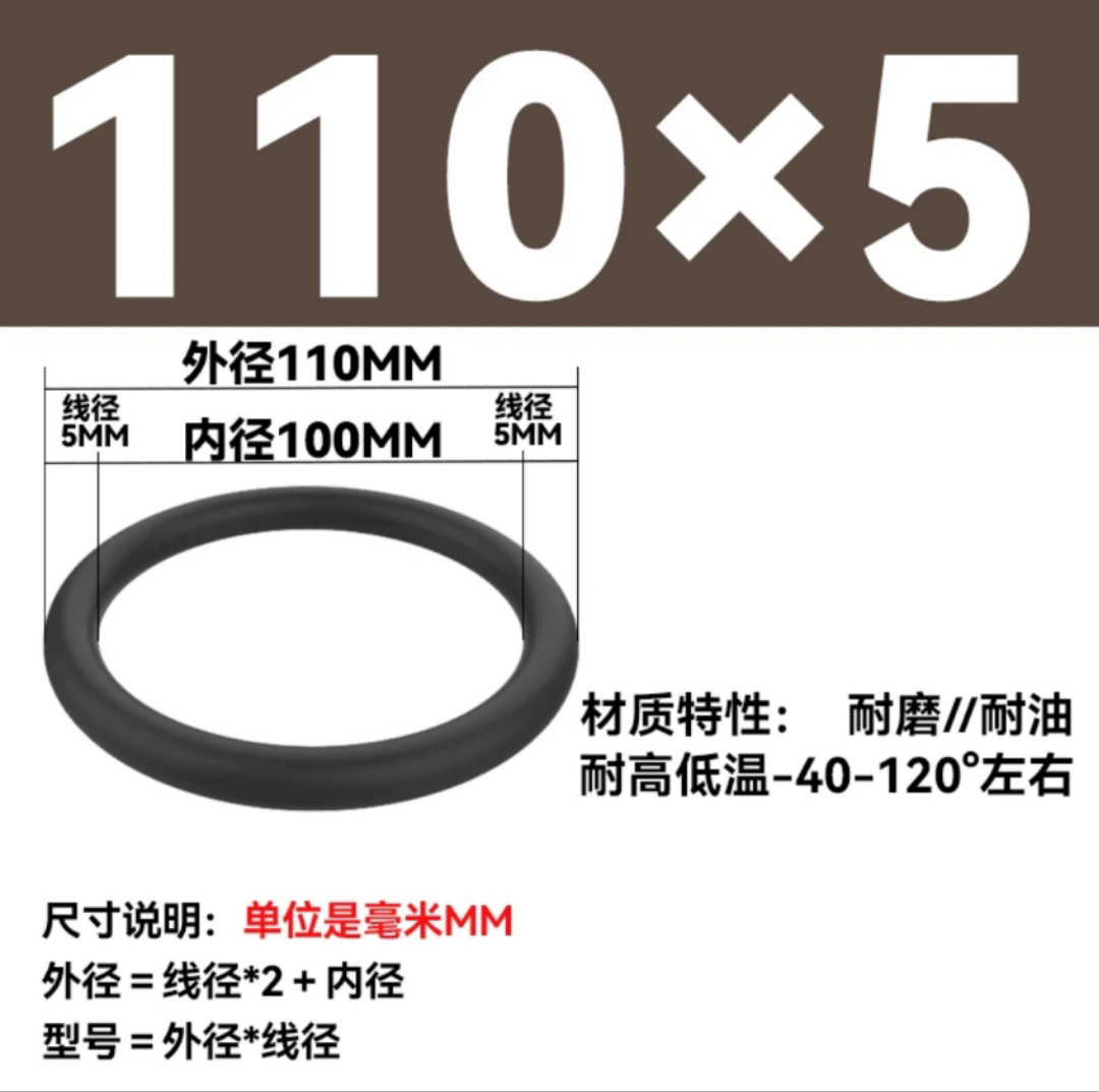 天瑞通邦 橡胶圈 个 110*5mm