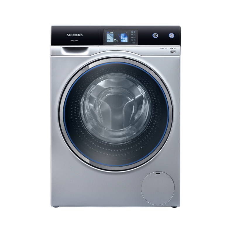 西门子(SIEMENS) WM14U9680W 10公斤 变频 家居互联 智感超氧除菌 滚筒洗衣机(银色)