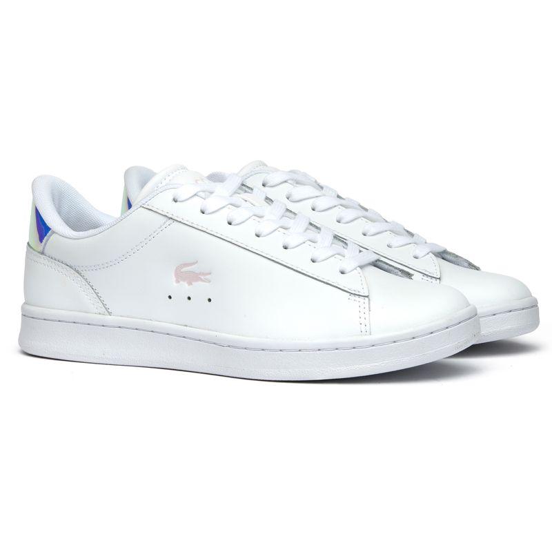 Lacoste女士小白鞋百搭休闲鞋真皮板鞋舒适运动鞋潮鞋金属细节硫高清大图