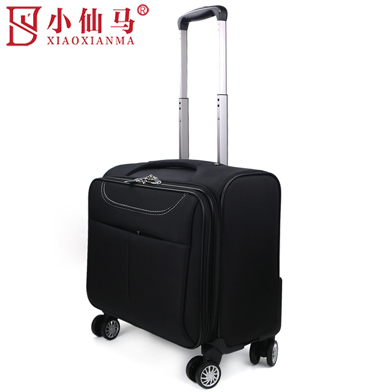 小仙马 牛津布拉杆箱 18寸（单向轮）16寸（单向轮）18寸（万向轮）16寸（单向轮）密码锁个高清大图