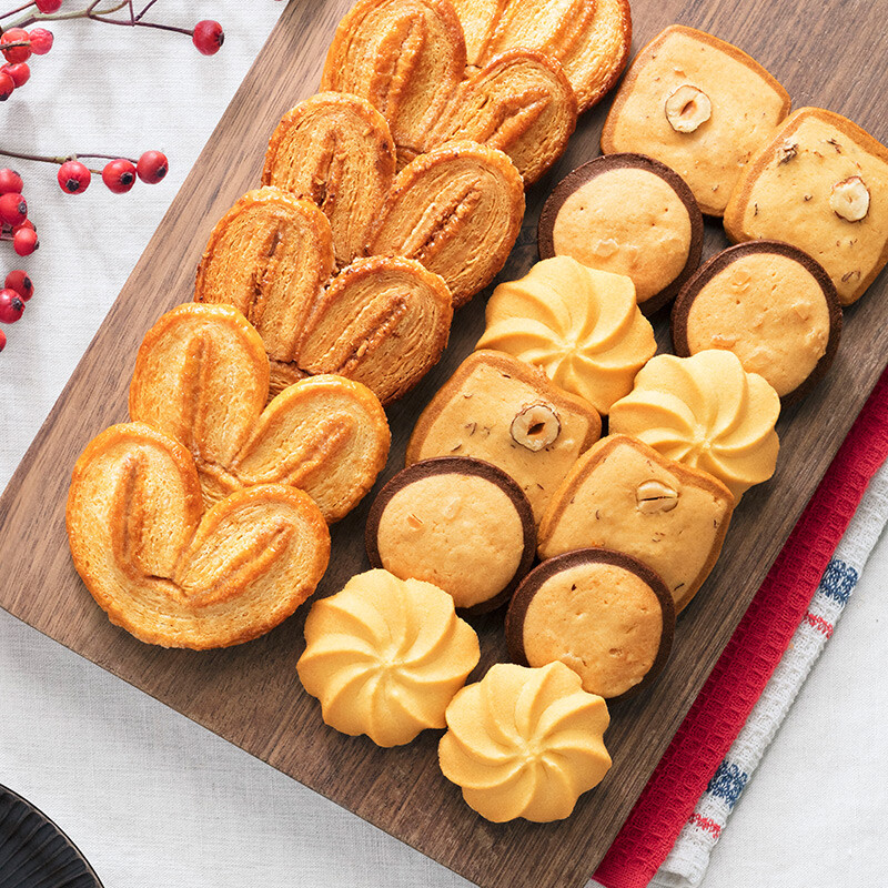 美心(Meixin)三重奏糕点礼盒331g零食曲奇杏仁条饼干年货送礼圣诞节礼物送女生高清大图