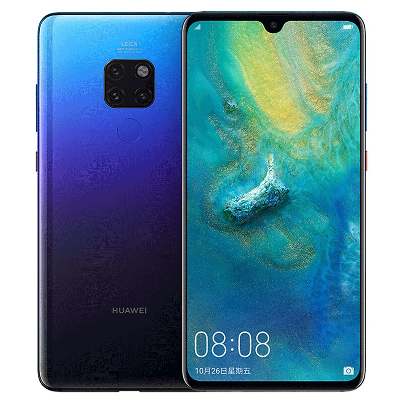 华为(HUAWEI) mate20 6GB+128GB 全网通 极光色（X）