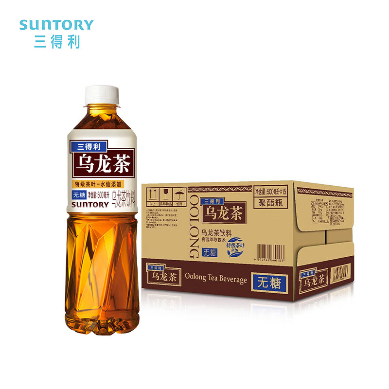 三得利无糖乌龙500ml*15瓶高清大图