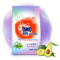 奥妙(OMO)洗衣粉 亮彩护衣亲肤皂粉680g (椰油菁萃/牛油果菁萃 新老包装随机发货)[联合利华]
