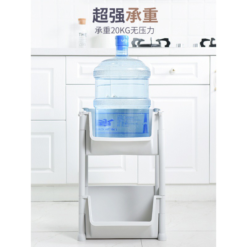 厨房蔬菜置物架收纳筐落地式多层塑料家用大全用品菜架菜篮子架子收纳层架 三维工匠高清大图