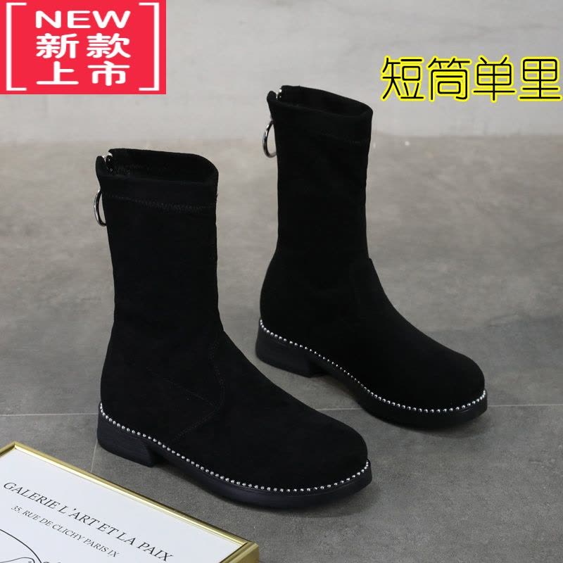 可莉允女童靴子2022春秋新款长筒靴儿童公主不过膝单靴小女孩长靴高筒靴图片