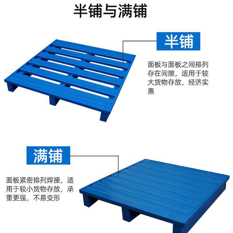云锦友蓝色叉车托盘钢制高清大图