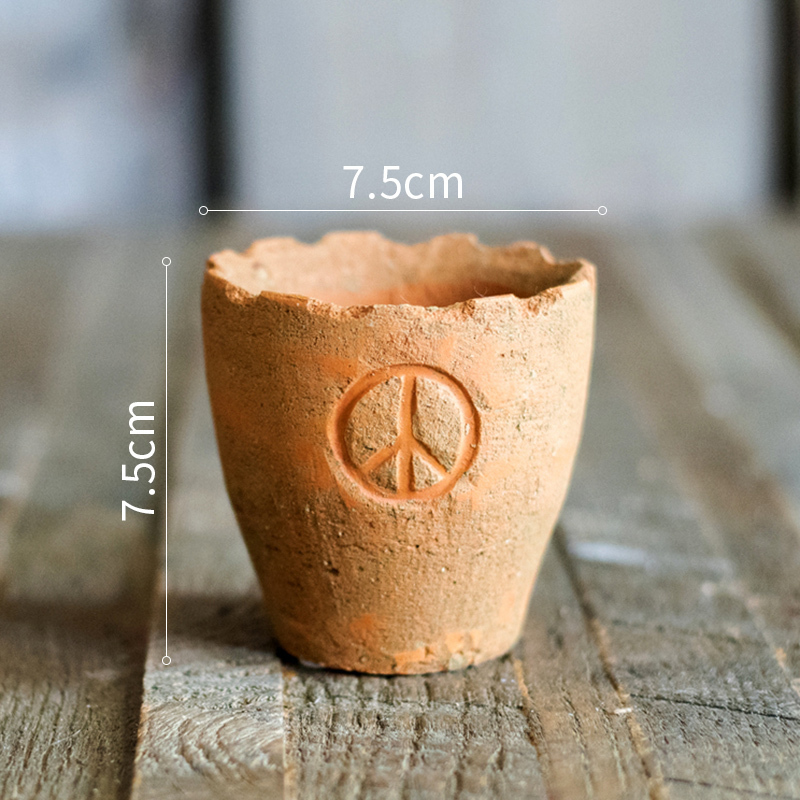 家柏饰(CORATED)红陶土粗陶大小花盆花器花园杂货阳台INS北欧复古文艺术高清大图