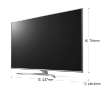 LG电视55UK7500PCA 55英寸 纯色4K硬屏 主动式HDR DTS虚拟超级环绕立体声 金属窄边框设计