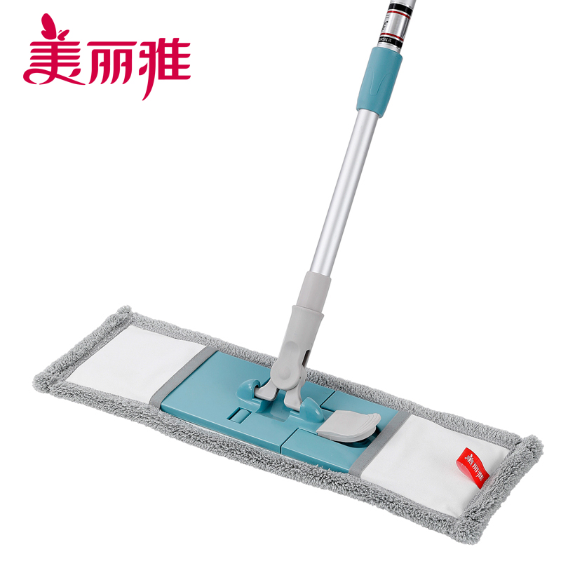 美丽雅 纤维套布平板拖把（赠刮铲1个）