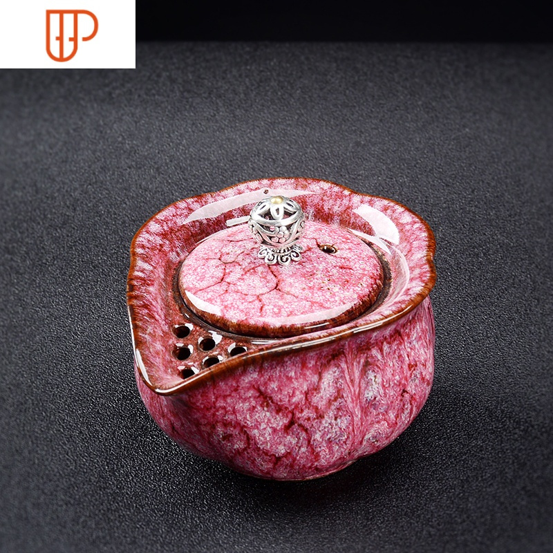 窑变天目建盏茶壶家用小号陶瓷功夫茶具单个泡手手抓壶