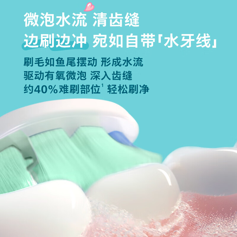 飞利浦钻3联名乔治IP七夕情侣款牙刷 1支+刷头*2 HX5171/01高清大图