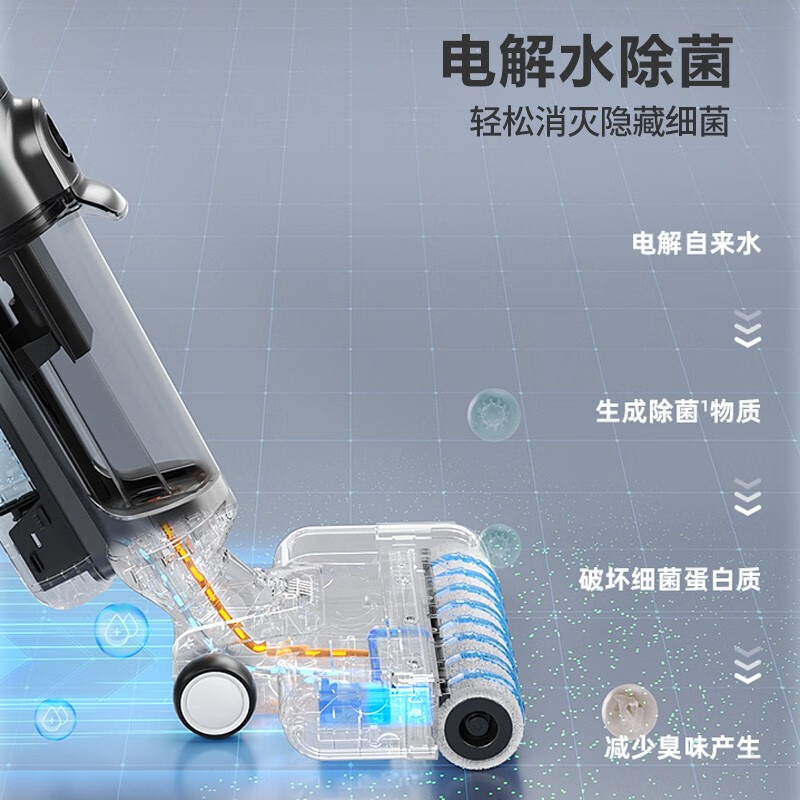 苏泊尔(SUPOR)一键自清洗 固液分离 除尘除菌 家用智能洗地机WV-W01高清大图