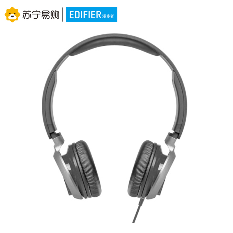 Edifier/漫步者 K710P头戴式手机笔记本电脑3.5mm插孔有线耳机耳麦便携麦克风 酷雅黑色