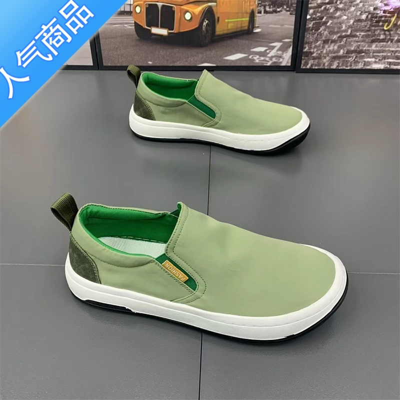 suntek老北京布鞋男款秋冬季懒人超轻厚底休闲潮鞋一脚蹬帆布千层底