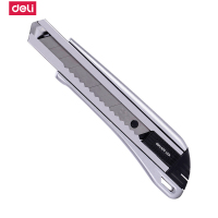 得力(deli) 2090 铝合金美工刀裁纸刀金属壁纸刀自锁型小刀电工刀工具刀壁纸刀大号美工刀电工具刀