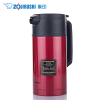 象印(ZO JIRUSHI)按压式保温壶SH-JAE15-RA 不锈钢真空居家保温瓶 家用咖啡壶热水瓶 红色