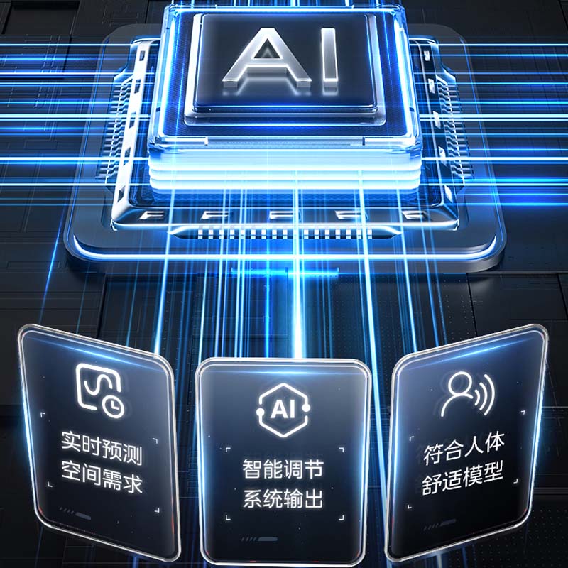 美的中央空调(Midea)智能家电5匹一拖四星光全直流变频家用中央空调0元安装MDS-120W-D02-XG一拖四高清大图