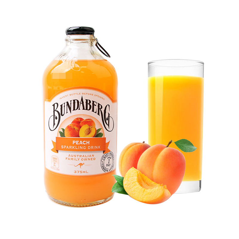 澳州原装进口 宾得宝(Bundaberg) 含气番蜜桃汁饮料 375ml